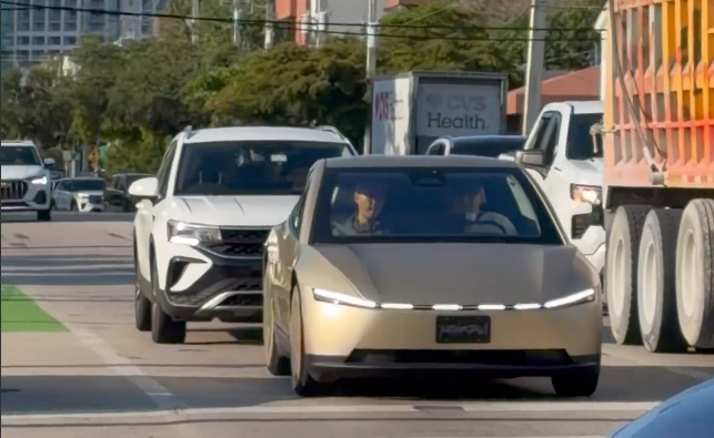 Tesla Cybercab spotted in Miami, FL