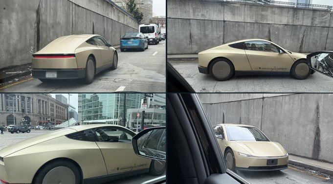 Tesla Cybercab spotted in Boston, MA by @OnlyInBOS