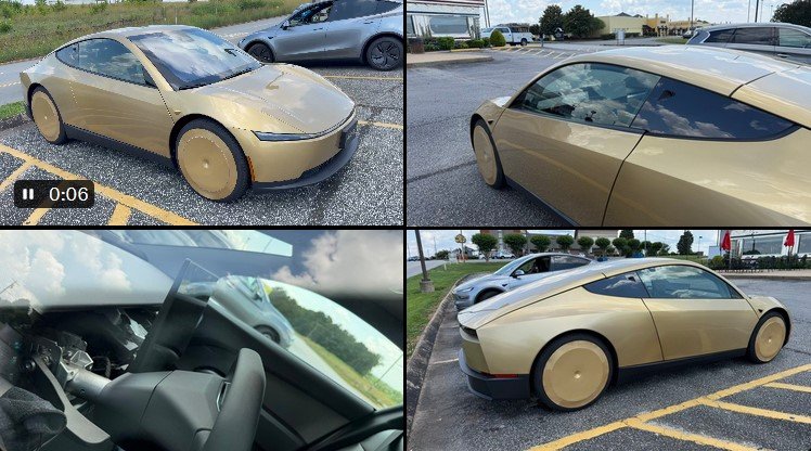 Tesla Cybercab spotted in Gaffney, SC by @eeclarkjr
