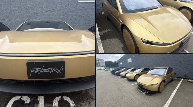 Tesla Cybercab spotted in Bridgeville, PA by @FSDyinzer