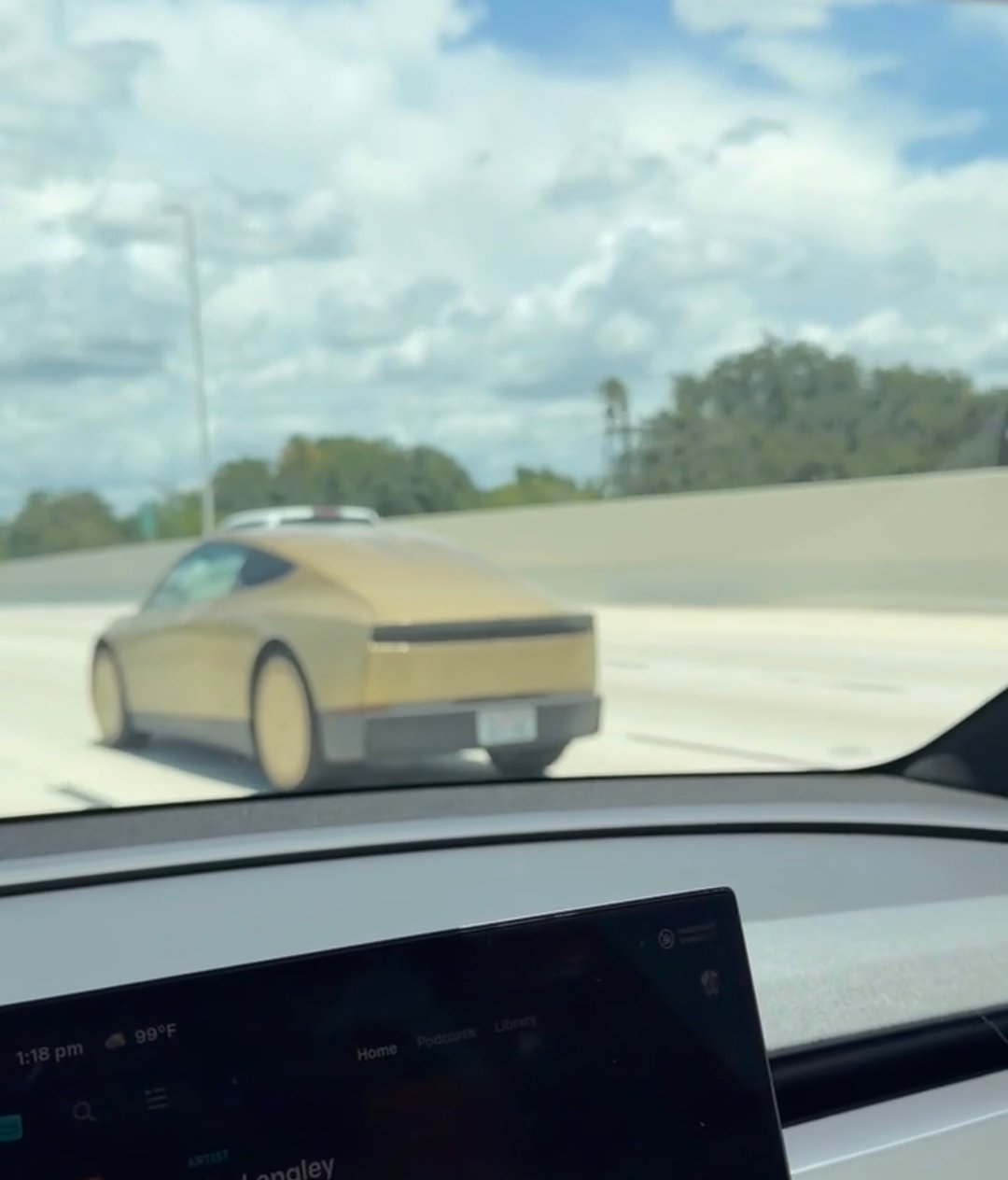Tesla Cybercab spotted in Tampa, FL by Russell Greene