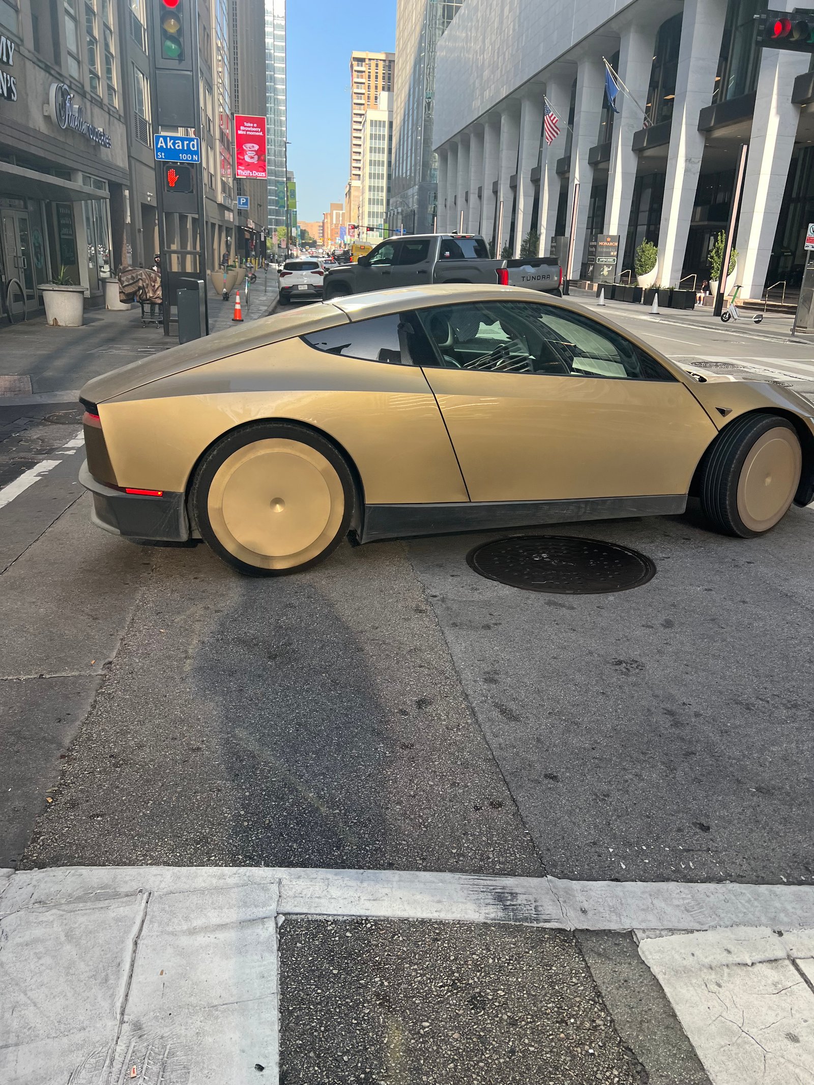 Tesla Cybercab spotted in Dallas, TX by FireballDWF