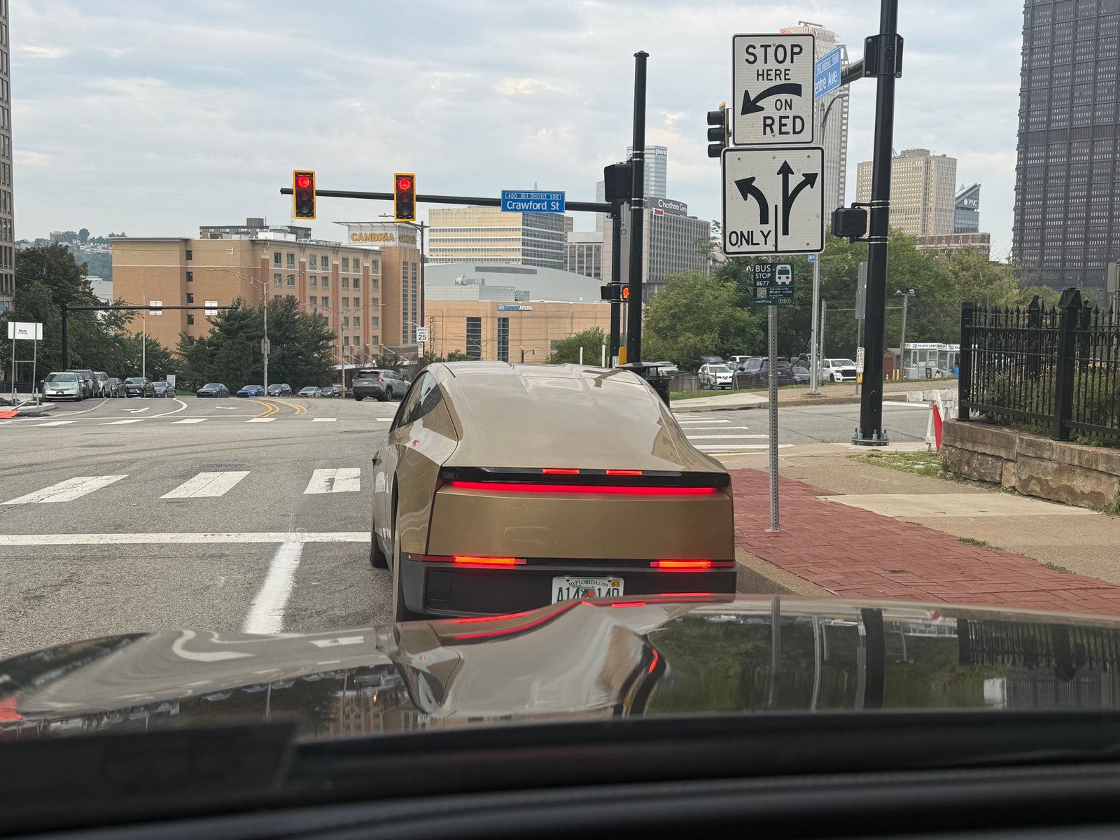 Tesla Cybercab spotted in Pittsburgh, PA by anonymous