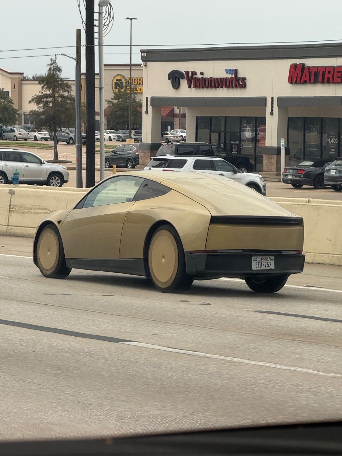 Tesla Cybercab spotted in Houston, TX by anonymous