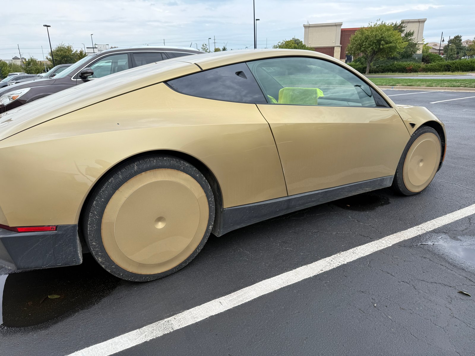 Tesla Cybercab spotted in Olathe, KS by Tiki taco lunch