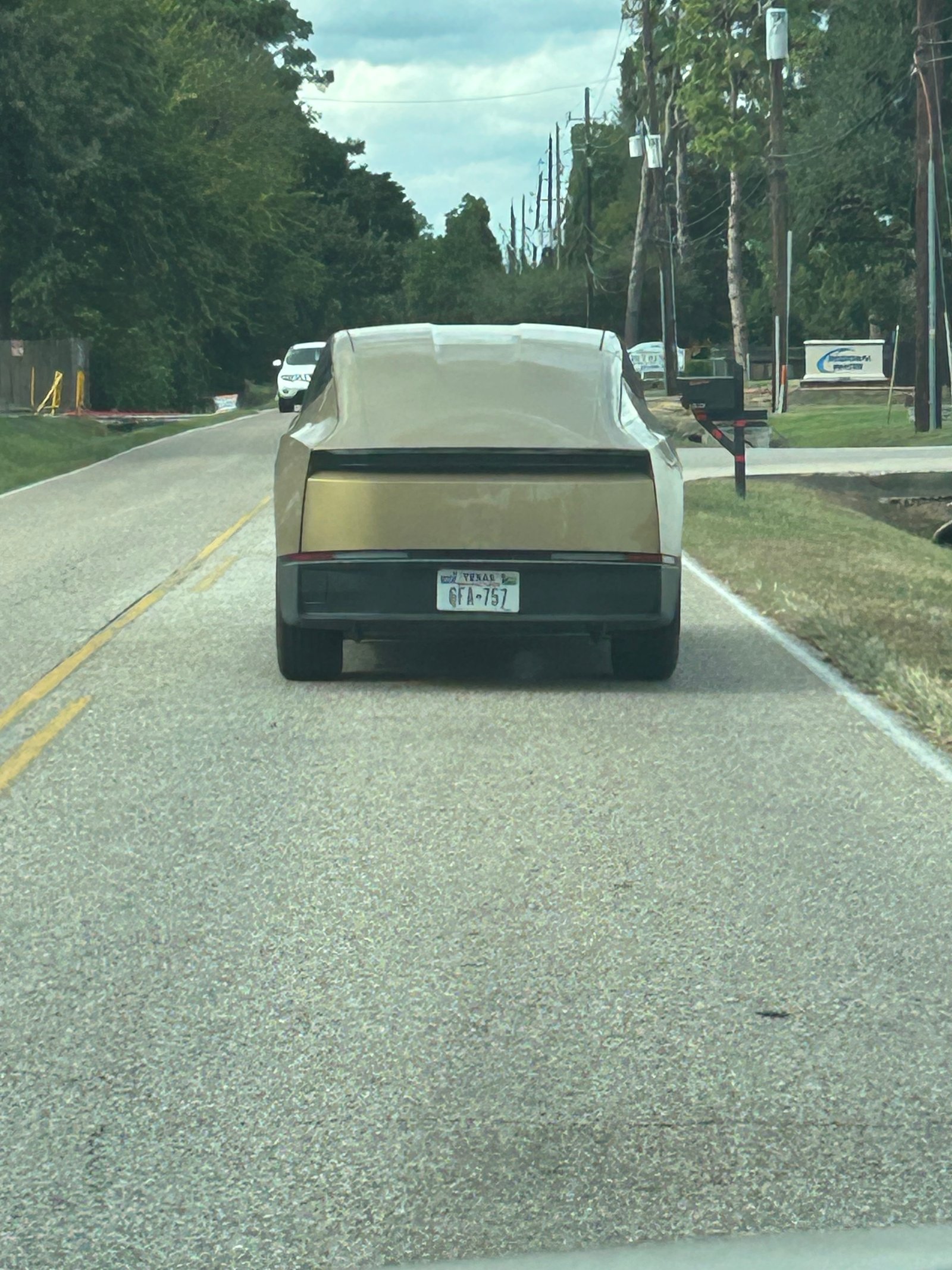 Tesla Cybercab spotted in Houston, TX by anonymous
